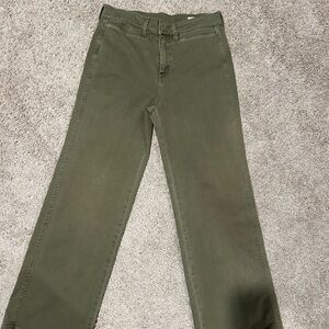 AYR The Secret Sauce Nori Green Wide Leg Jeans Size 29S High Rise